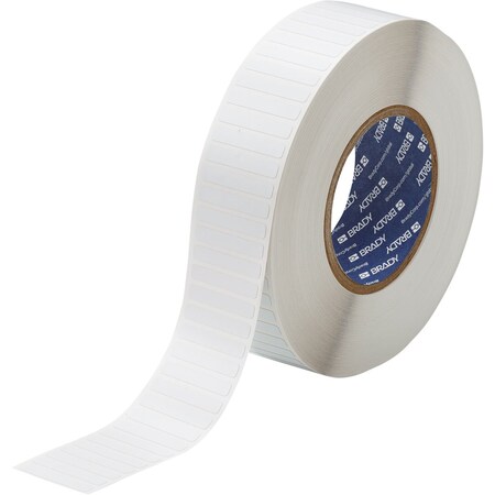 Brady Laser Markable Glossy White Polyimide Labels 0.25 in H x 1.5 in W White 10000/RL LZR-45-732-10